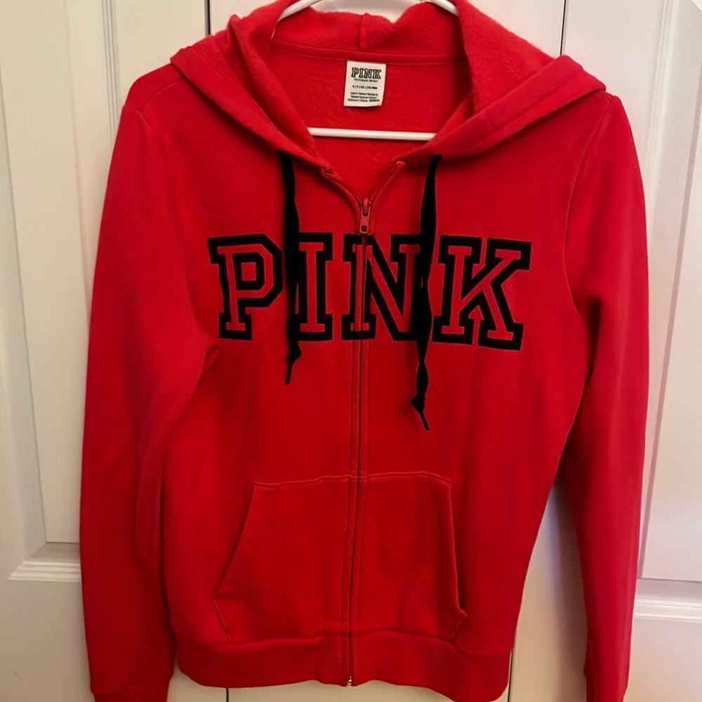 Victoria Pink zip up sweatshirt